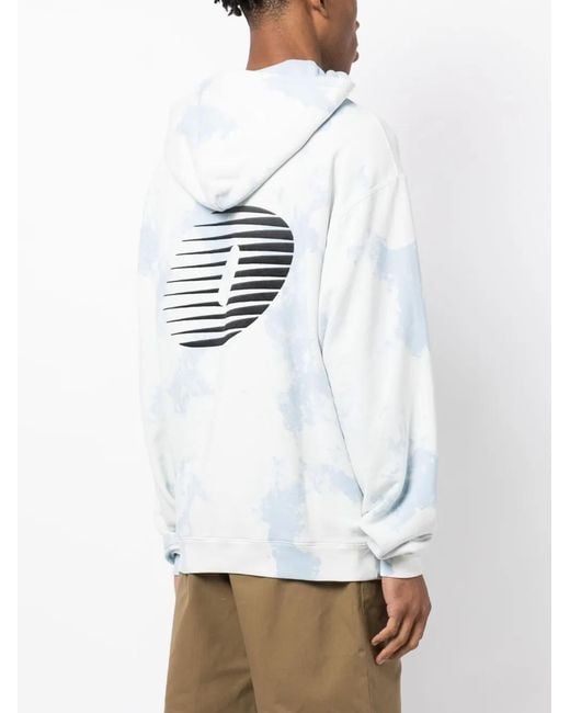 OAMC Blue Logo-Print Cotton Hoodie for men