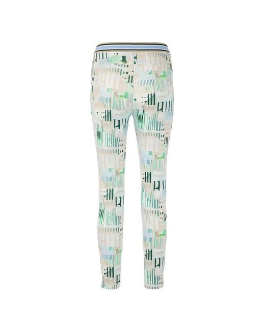 Marc Cain Green Sofia Patterned Leggings
