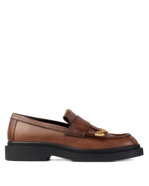 Jimmy Choo Brown Mocassins À Pampilles Buff for men