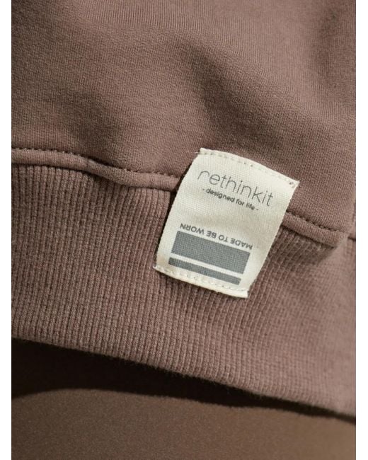 Rethinkit Studios Sweater Met Geborduurd Logo in het Brown