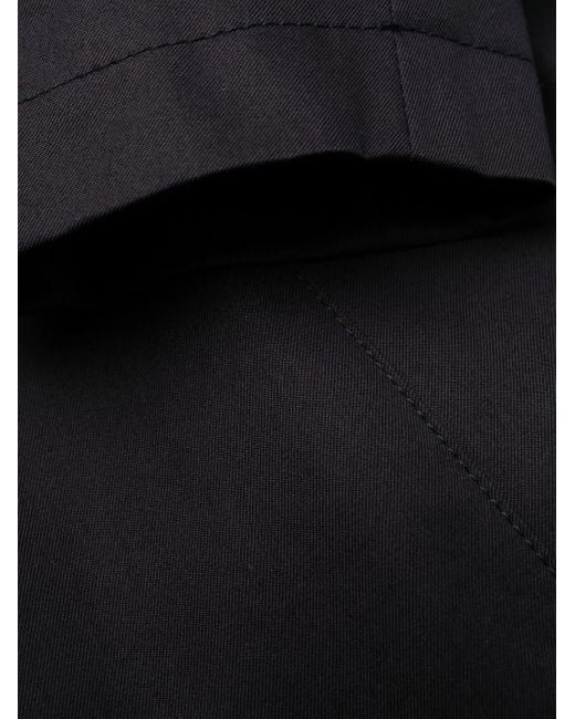 Trench Doppiopetto Con Cintura di Herno in Blue