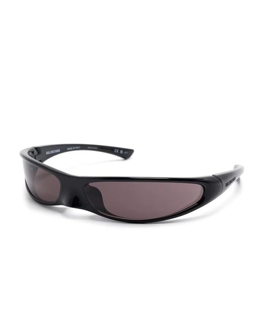 Balenciaga Black Rectangle-Frame Sunglasses