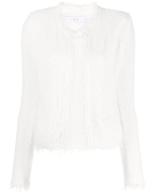 IRO White Shavani Cotton Jacket