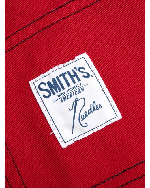 Needles X Smith's Hose mit aufgesticktem Schmetterling in Red für Herren