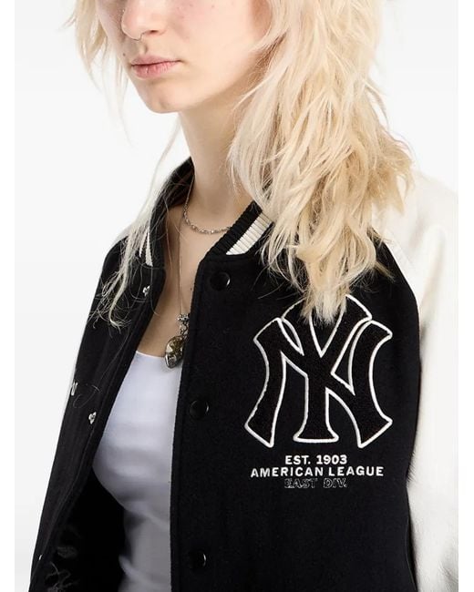 KTZ Black New York Yankees Varsity Jacket