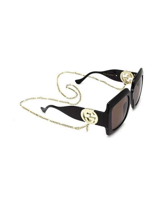 Gucci Black Interlocking G Sunglasses