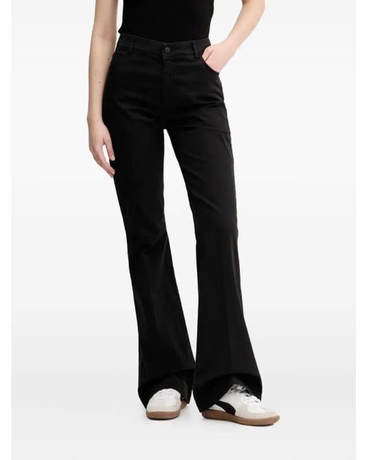 HUGO Flared Broek in het Black