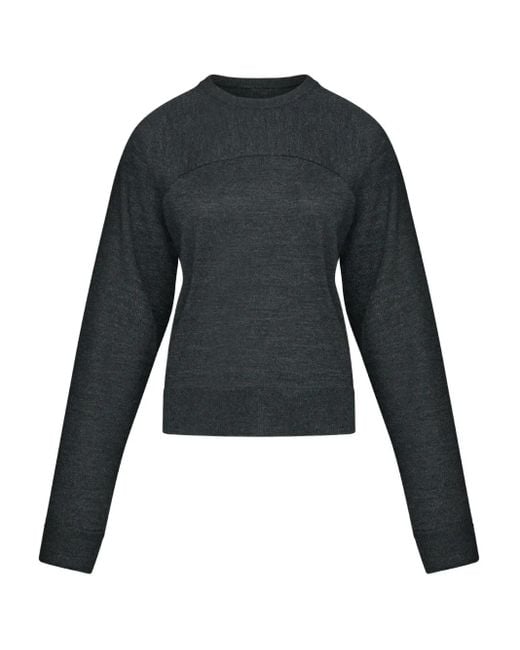 MM6 by Maison Martin Margiela クルーネック ロングtシャツ Black