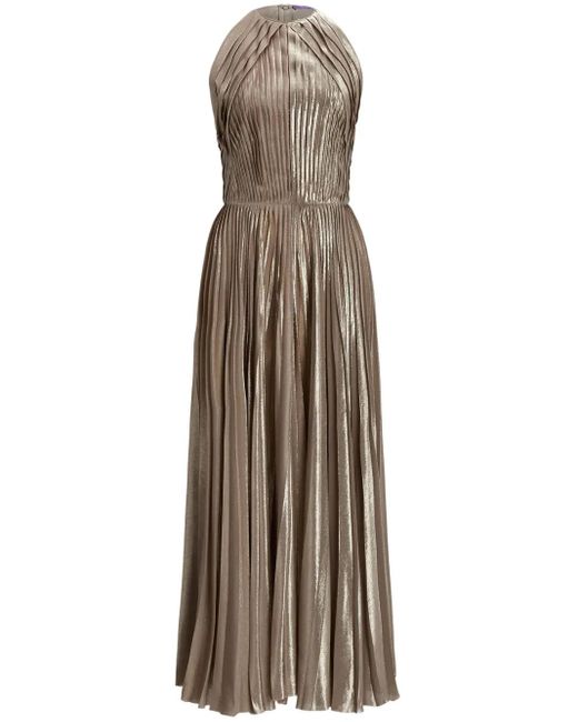 Ralph Lauren Abigail Midi-Jurk in het Natural