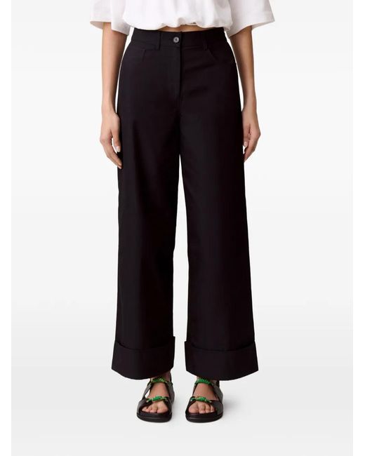 Claudie Pierlot Black Wide-Leg Trousers