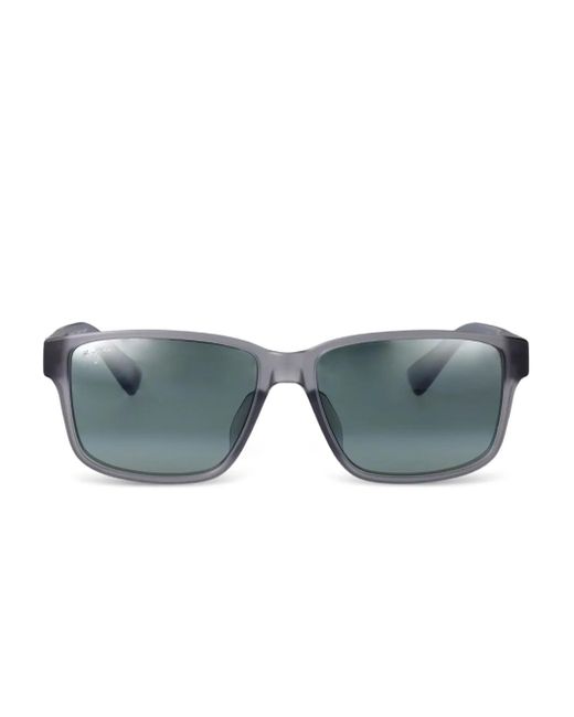 Maui Jim Gray Rectangle Frame Sunglasses for men