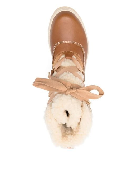 Sorel Brown Joan Ankle Boots