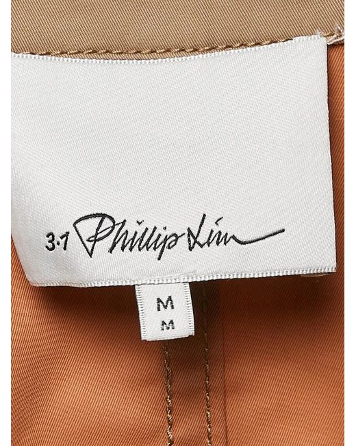 3.1 Phillip Lim Natural Pre-Owned Double-Breasted Trench Coat