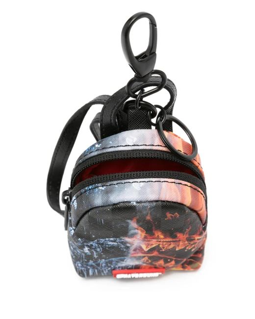 Sprayground White Fire Ice Mini Backpack