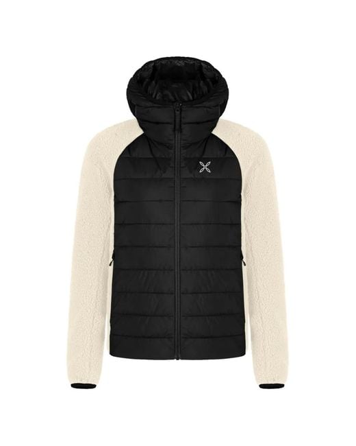 Montura Black Quilted Fleece-Texture Jacket