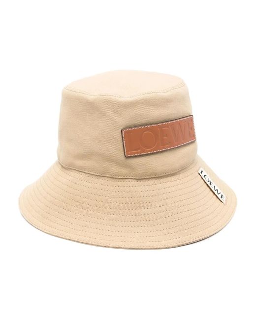 Loewe Natural Logo-Patch Canvas Hat