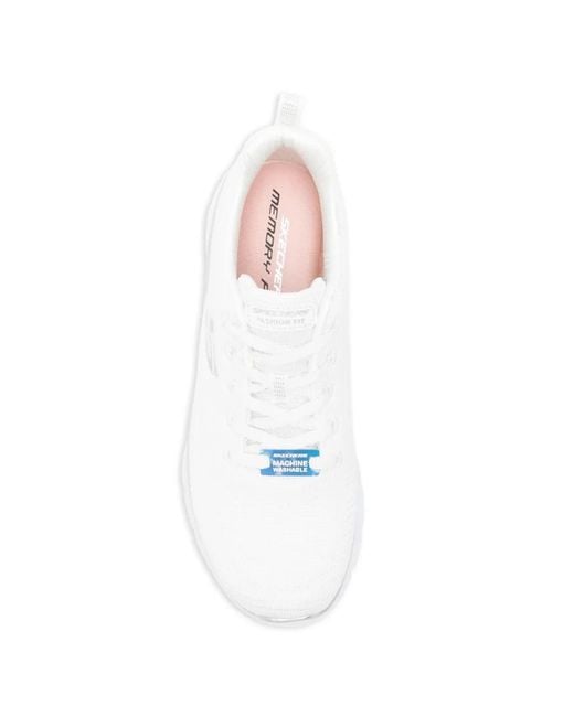 Skechers White Fashion Fit 2.0 Moonlight Glow Sneakers