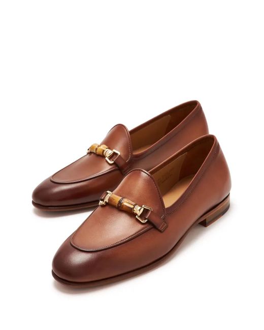 Magnanni Shoes Brown Horsebit-Detail Loafers