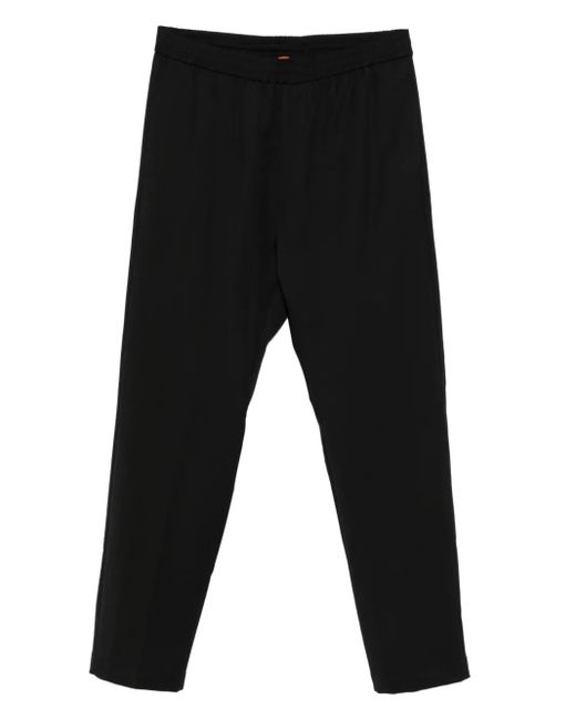 Pantalones con cinturilla elástica Barena de hombre de color Black