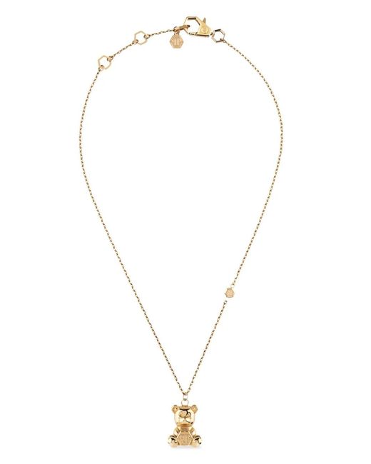 Philipp Plein White Valentine Pendant Necklace