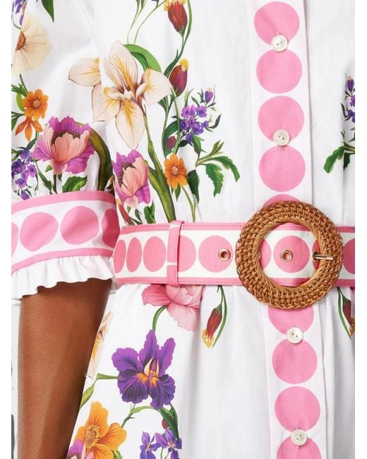 Borgo De Nor White Marni Floral-Print Cotton Maxi Dress