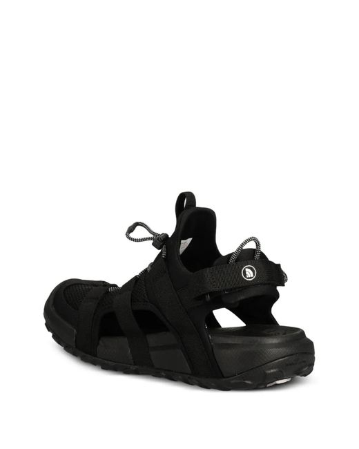 The North Face Black Explore Touch-Strap Drawstring Sandals for men