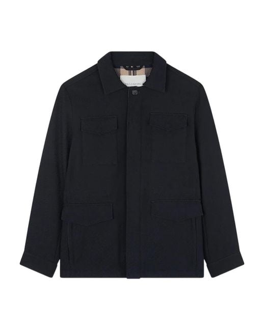 Paul & Shark Blue Multi-Pocket Field Jacket for men