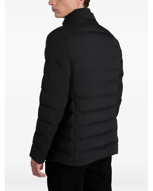 Montedoro Black Padded Zip Jacket for men