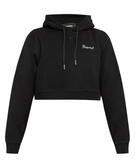 DSquared² Black Hoodie With Logo
