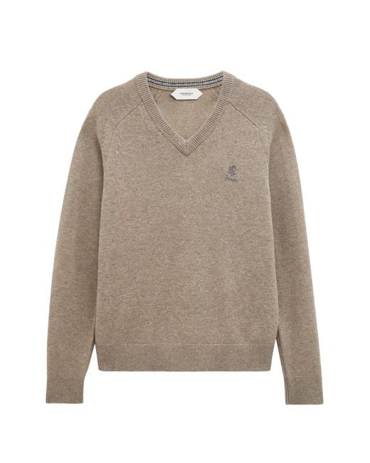 Pringle of Scotland Natural Classic V-Neck Sweater for men
