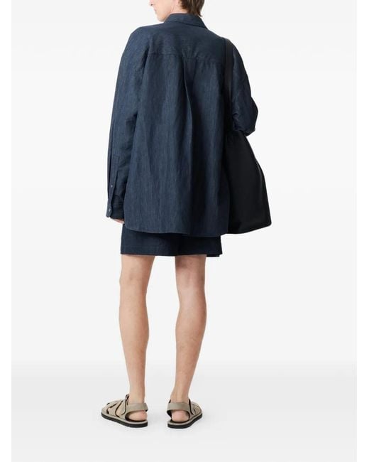 Studio Nicholson Elio Elastische Shorts in het Blue voor heren