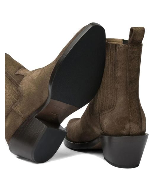 Henderson Brown Henderson Pull-Tab Heeled Boots