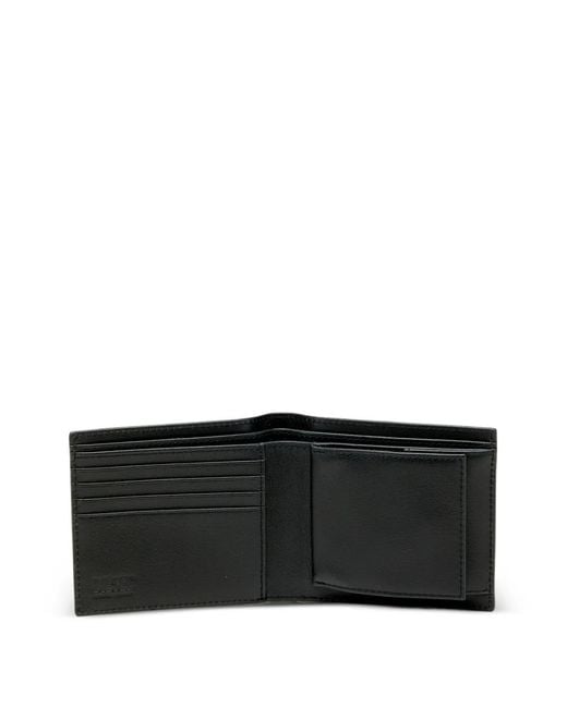 DIESEL Black Embossed Logo Bi-Fold Wallet for men