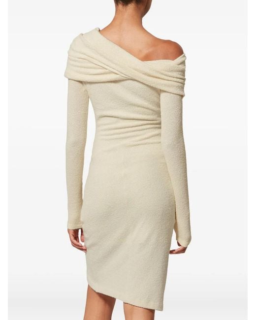 Isabel Marant Natural Fatene Draped Midi Dress
