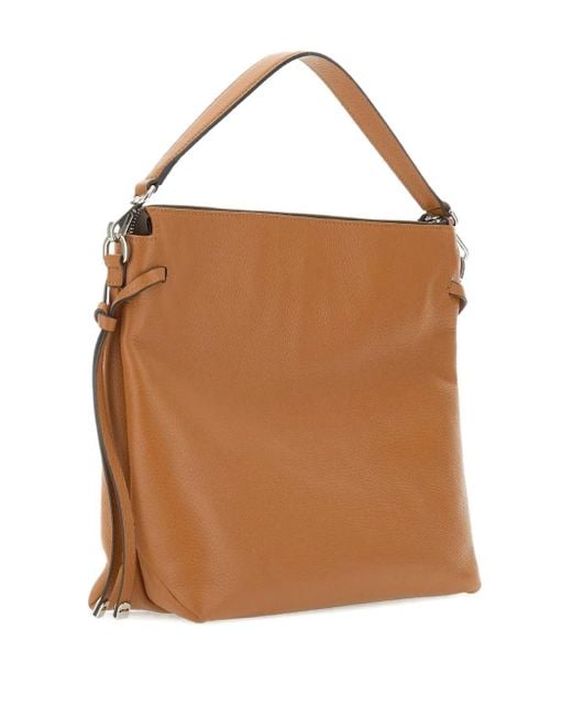 Gianni Chiarini Brown Leather Top-Hanfle Tote Bag