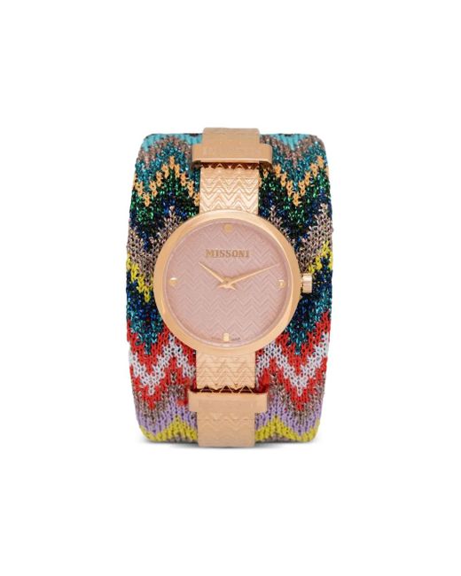 Missoni Metallic Jacquard-Zickzackmuster 36Mm