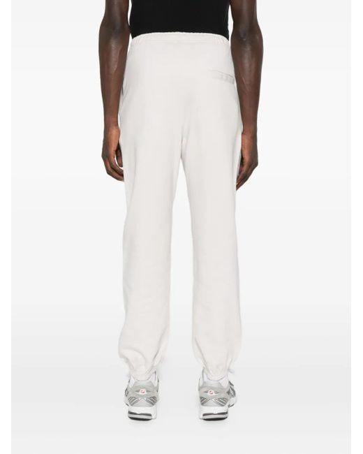 Y-3 White Elastic-Cuffed Drawstring Trousers