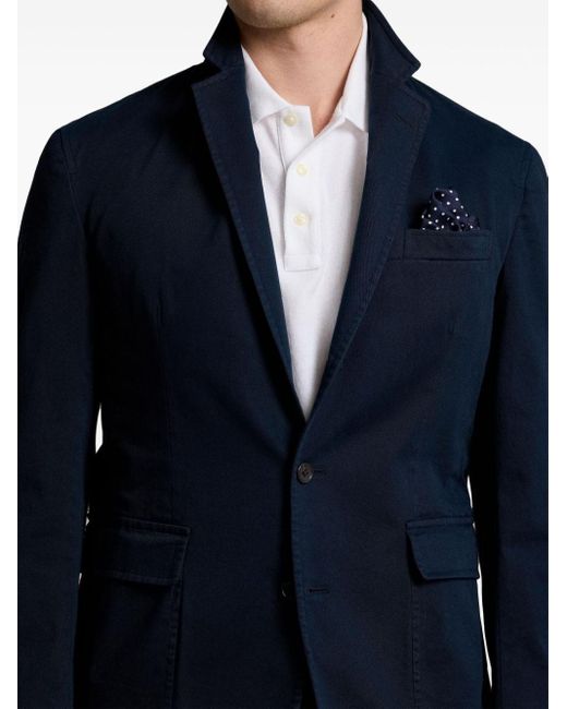 Polo Ralph Lauren Blue Garment-dyed Single-breasted Blazer for men