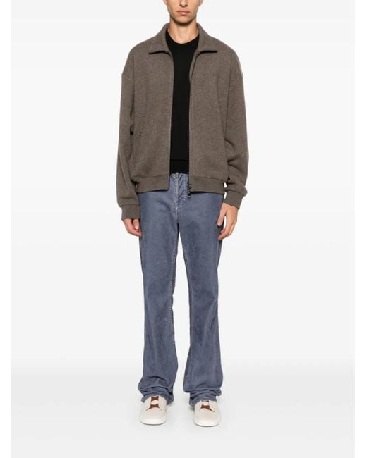 Kiton Black Wool Sweater for men