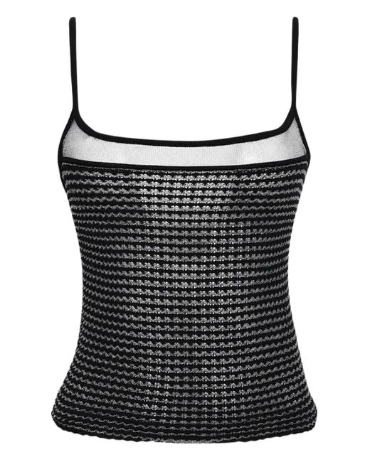 Roberta Einer Black Knitted Tank Top