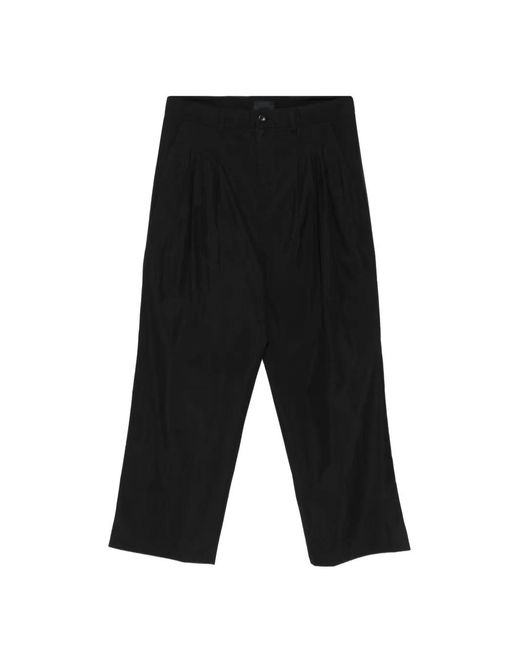 FREI-MUT Black Pleated Trousers for men