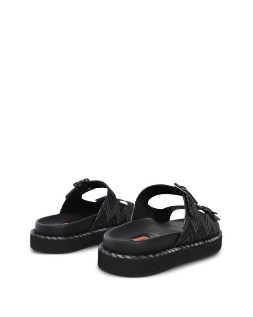 Missoni Clea Sandalen Met Zigzag-Patroon in het Black