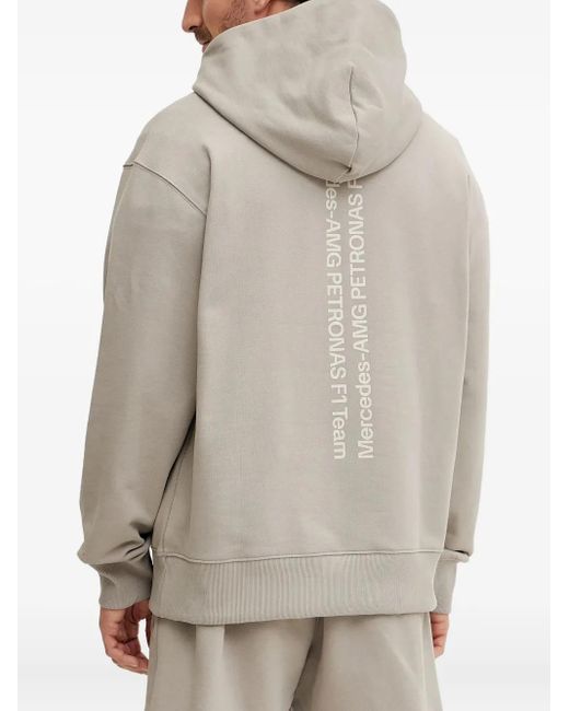 メンズ Adidas ロゴ パーカー Gray