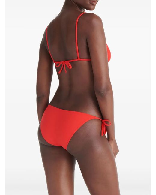 Eres Red Malou Side-Tie Bikini Bottoms