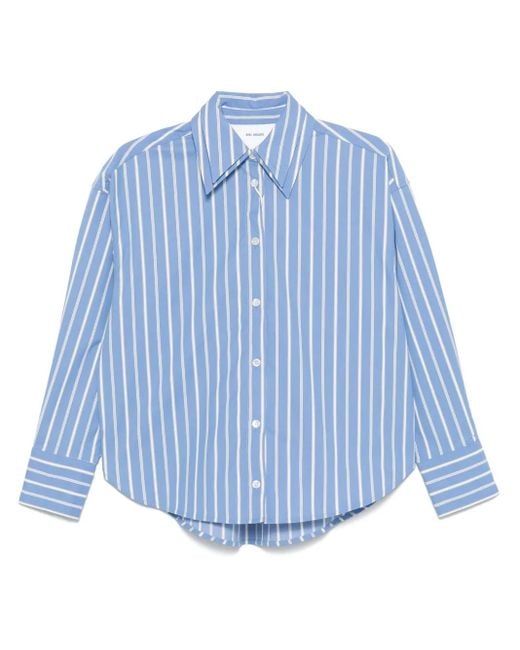 Axel Arigato Blue Striped Shirt