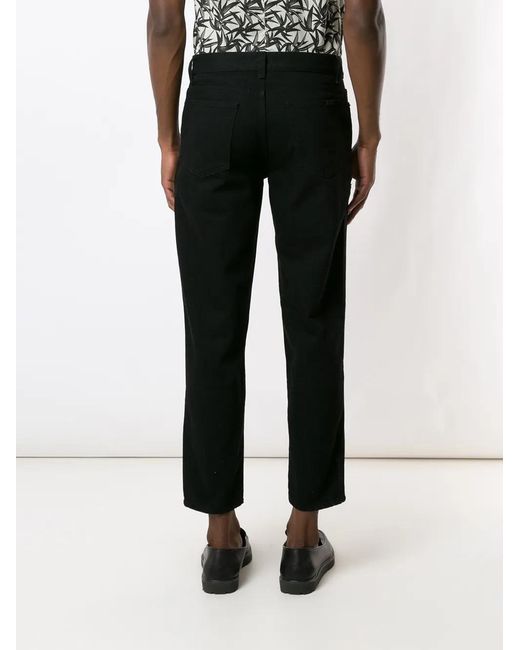 Saint Laurent Black Belt-Loops Jeans for men