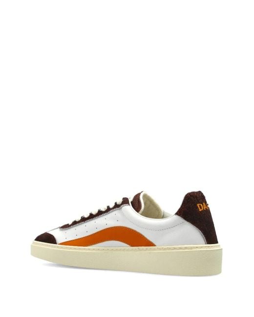 DSquared² White Rider 1964 Leather Sneakers for men