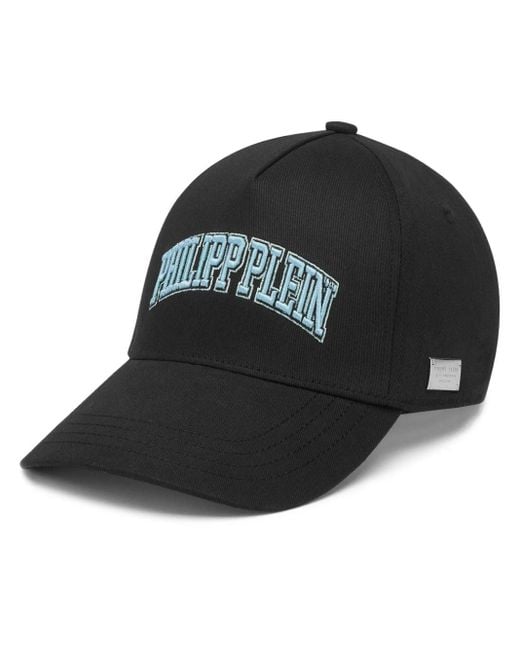 Philipp Plein Black Logo-embroidered Baseball Cap