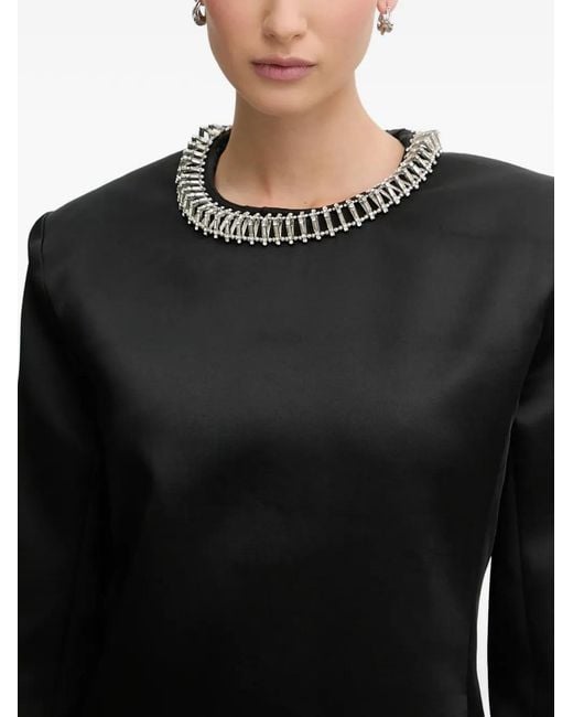 Bardot Black Embellished Mini Dress