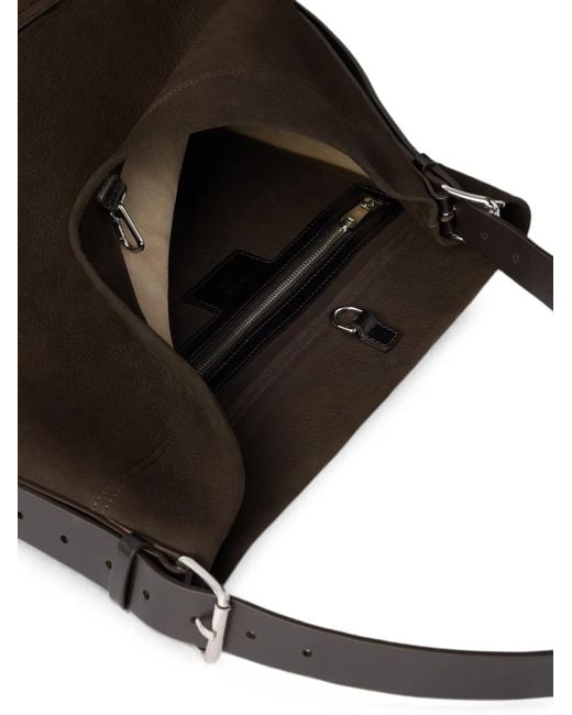 Lemaire Black Belted Tote Bag